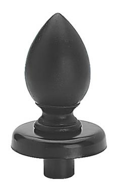 Black Tear drop Dress Form Finial Black Tear drop Dress Form Finial