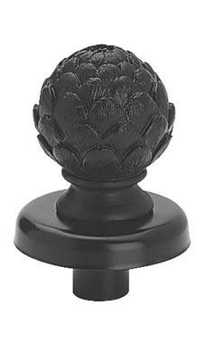 Black Artichoke Dress Form Finial Black Artichoke Dress Form Finial
