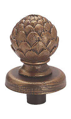 Cobblestone Artichoke Dress Form Finial