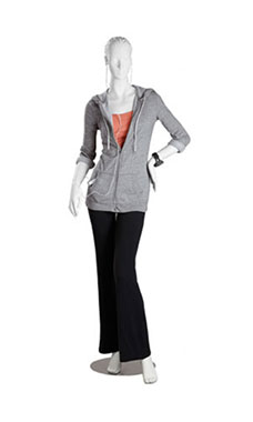 White Cameo Fiberglass Female Mannequins with Head