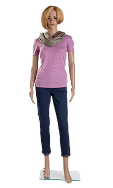 Female Caucasian Complexion Plastic Mannequin Female Caucasian Complexion Plastic Mannequin