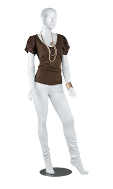 Female High Gloss Mannequins - White Female High Gloss Mannequins - White