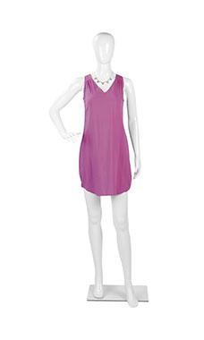 Female Glossy White Plastic Mannequin Pose 2 Female Glossy White Plastic Mannequin Pose 2