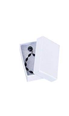 White Cotton-Filled Jewelry Boxes
