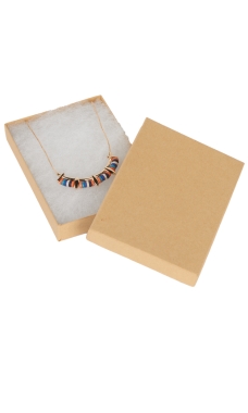Kraft Cotton-Filled Jewelry Boxes Kraft Cotton-Filled Jewelry Boxes