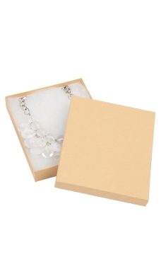 Kraft Cotton-Filled Jewelry Boxes Kraft Cotton-Filled Jewelry Boxes