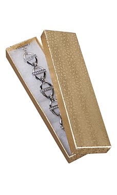 Gold Cotton-Filled Jewelry Boxes Gold Cotton-Filled Jewelry Boxes