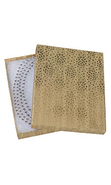 Gold Cotton-Filled Jewelry Boxes Gold Cotton-Filled Jewelry Boxes