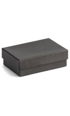Black Cotton Filled Jewelry Boxes Black Cotton Filled Jewelry Boxes