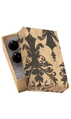 Distressed Damask Jewelry Box with Cotton 2.5x 1.5