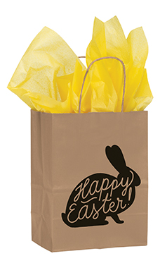 Medium Happy Easter Paper Shopping Bags - Case of 100 Medium Happy Easter Paper Shopping Bags - Case of 100