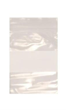 Clear Self Closing Wholesale Plastic Shopping Bags with White Block Clear Self Closing Wholesale Plastic Shopping Bags with White Block