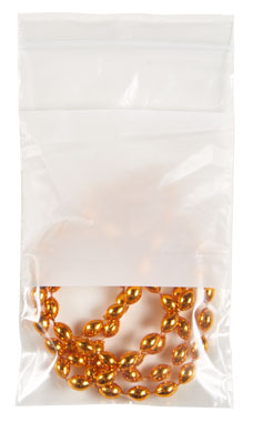 Clear Resealable Wholesale Plastic Shopping Bags with White Block Clear Resealable Wholesale Plastic Shopping Bags with White Block