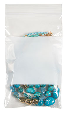 Clear Resealable Wholesale Plastic Shopping Bags with White Block Clear Resealable Wholesale Plastic Shopping Bags with White Block