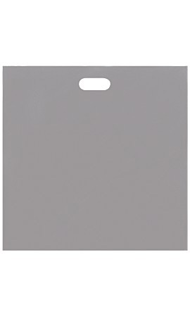 Low-Density Gray Plastic Merchandise Bags - 20" x 20" x 5"