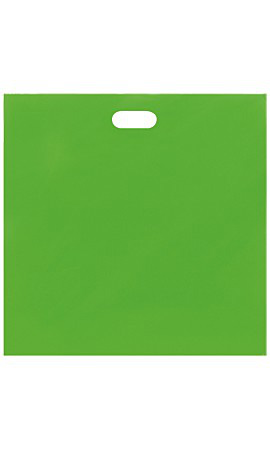 Low-Density Clearly Lime Plastic Merchandise Bags - 20" x 20" x 5"