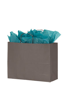 Large Storm Gray Paper Shopping Bag Large Storm Gray Paper Shopping Bag