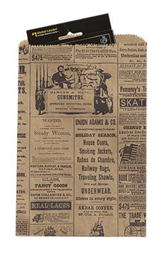 Small Newsprint Kraft Paper Merchandise Bags Small Newsprint Kraft Paper Merchandise Bags