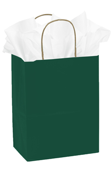 Hunter Green Kraft Paper Shopping Bags - 8" x 4" x 10" Hunter Green Kraft Paper Shopping Bags - 8" x 4" x 10"