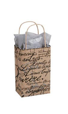 Paris Script Paper Shopper Paris Script Paper Shopper