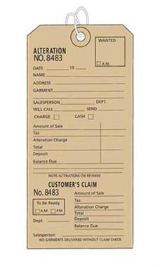 3x6 Off-White Alteration Tags 3x6 Off-White Alteration Tags