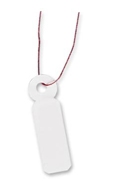 Small Jewelry Tags with Burgundy Strings Small Jewelry Tags with Burgundy Strings