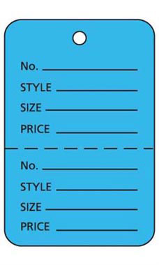 Blue Unstrung Large Coupon Price Tags Blue Unstrung Large Coupon Price Tags
