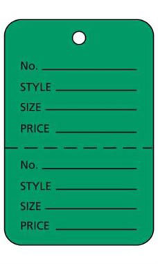 Green Unstrung Large Coupon Price Tag Green Unstrung Large Coupon Price Tag