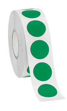 Green Self-Adhesive Colored Label