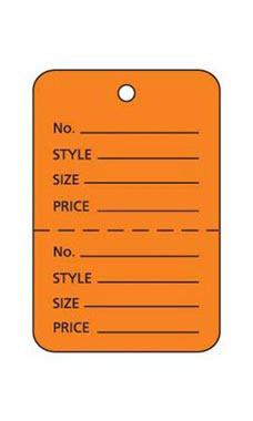 Orange Unstrung Small Coupon Price Tag
