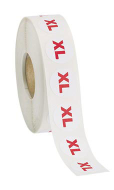 Self-Adhesive Round Size Labels Size XL Self-Adhesive Round Size Labels Size XL