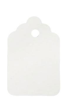 White Unstrung Merchandise Price Tag #5 White Unstrung Merchandise Price Tag #5