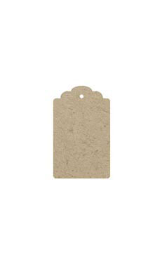 Large Unstrung Kraft Scalloped Tags Large Unstrung Kraft Scalloped Tags