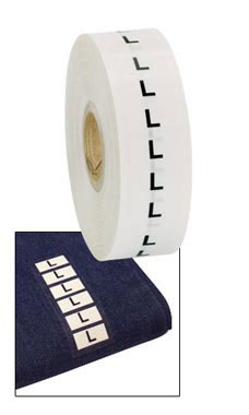 "L" Wrap Around Size Labels "L" Wrap Around Size Labels