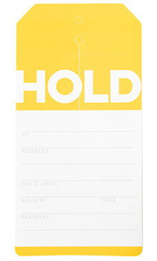 Yellow Modern Hold Slit Tags Yellow Modern Hold Slit Tags