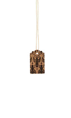 Small Strung Scalloped Distressed Damask Tags Small Strung Scalloped Distressed Damask Tags