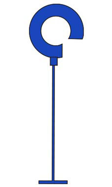 2" Blue Hook Fasteners