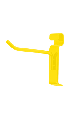 Made to Order 4" Wire Grid Peg Hook - Bright Yellow