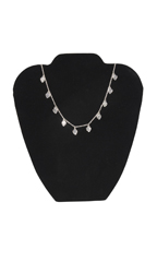 Black Velvet Necklace Display Easel