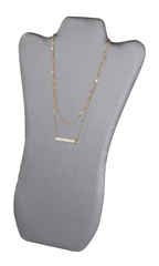 Tall Gray Necklace Display Easel