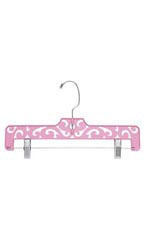 Boutique Pink Carved Plastic Pants Hangers