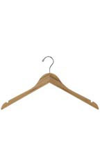 17 inch Bamboo Wood Dress Hangers