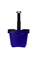 Set of 10 Rolling Shopping Baskets