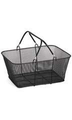 Black Metal Shopping Basket