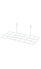 White Shoe Shelf for Wire Grid