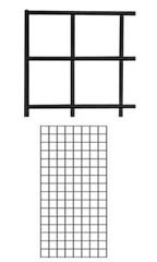 2 x 4 foot Black Wire Grid Panel