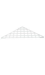 Triangle White Wire Grid Shelf