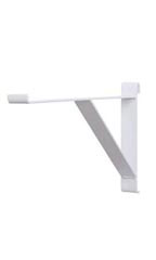12 inch White Contemporary Shelf Bracket for Wire Grid