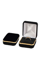 Black Velvet Ring Box