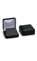 Black Faux Leather Pendant Box